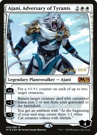 Ajani, Adversary of Tyrants [Core Set 2019 Promos] | Exor Games Bridgewater