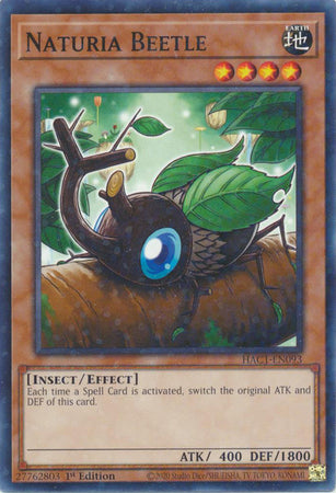 Naturia Beetle (Duel Terminal) [HAC1-EN093] Common | Exor Games Bridgewater