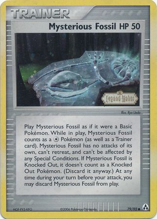 Mysterious Fossil (79/92) (Stamped) [EX: Legend Maker] | Exor Games Bridgewater