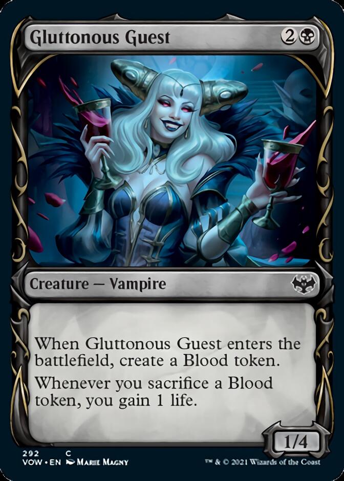 Gluttonous Guest (Showcase Fang Frame) [Innistrad: Crimson Vow] | Exor Games Bridgewater