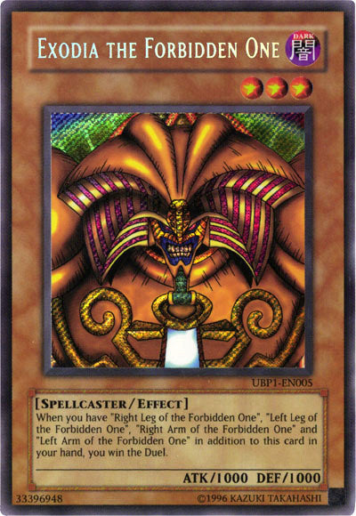 Exodia the Forbidden One [UBP1-EN005] Secret Rare | Exor Games Bridgewater