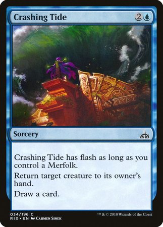 Crashing Tide [Rivals of Ixalan] | Exor Games Bridgewater