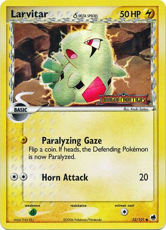 Larvitar (52/101) (Delta Species) (Stamped) [EX: Dragon Frontiers] | Exor Games Bridgewater