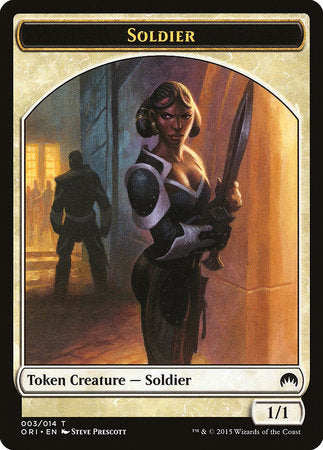 Soldier Token [Magic Origins Tokens] | Exor Games Bridgewater