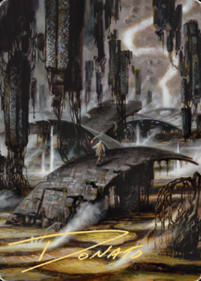 Grimclimb Pathway Art Card (Gold-Stamped Signature) [Zendikar Rising Art Series] | Exor Games Bridgewater