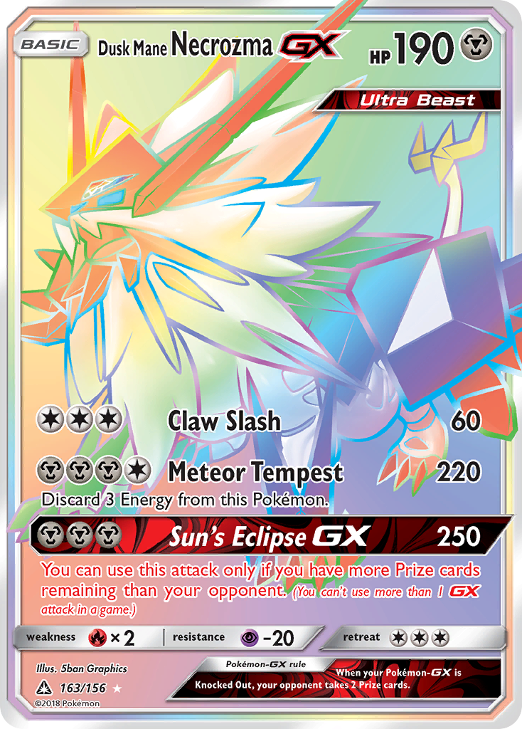 Dusk Mane Necrozma GX (163/156) [Sun & Moon: Ultra Prism] | Exor Games Bridgewater