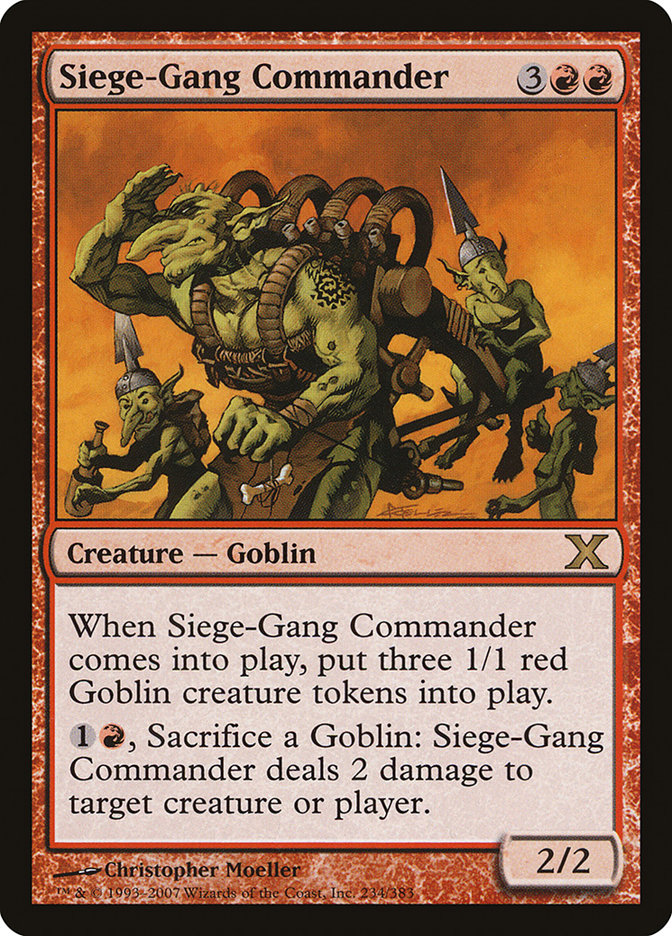 Siege-Gang Commander [Tenth Edition] | Exor Games Bridgewater