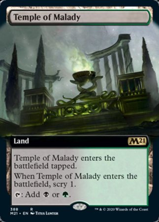 Temple of Malady (Extended Art) [Core Set 2021] | Exor Games Bridgewater