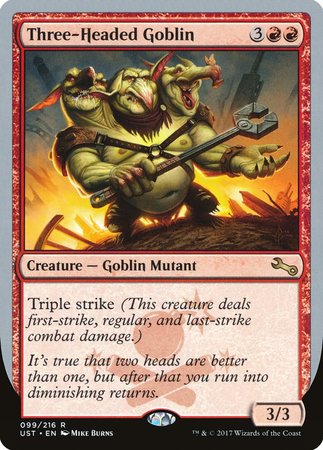 Three-Headed Goblin [Unstable] | Exor Games Bridgewater