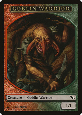 Goblin Warrior Token (Red/Green) [Shadowmoor Tokens] | Exor Games Bridgewater