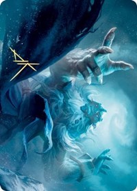 Cyclone Summoner Art Card (Gold-Stamped Signature) [Kaldheim: Art Series] | Exor Games Bridgewater