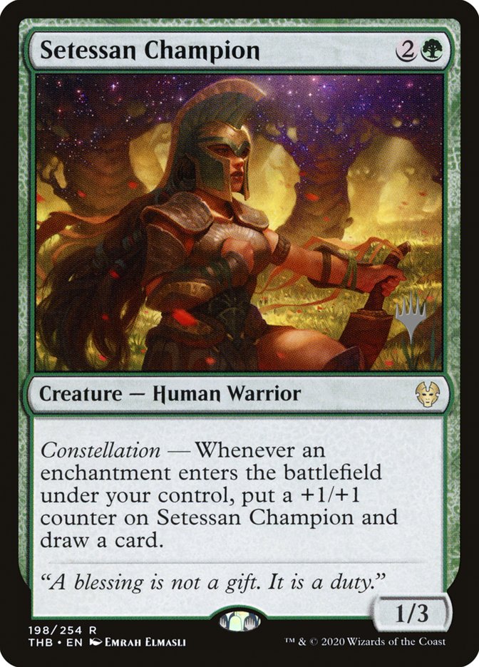 Setessan Champion (Promo Pack) [Theros Beyond Death Promos] | Exor Games Bridgewater