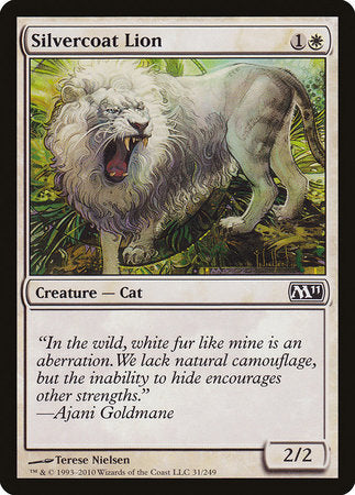 Silvercoat Lion [Magic 2011] | Exor Games Bridgewater