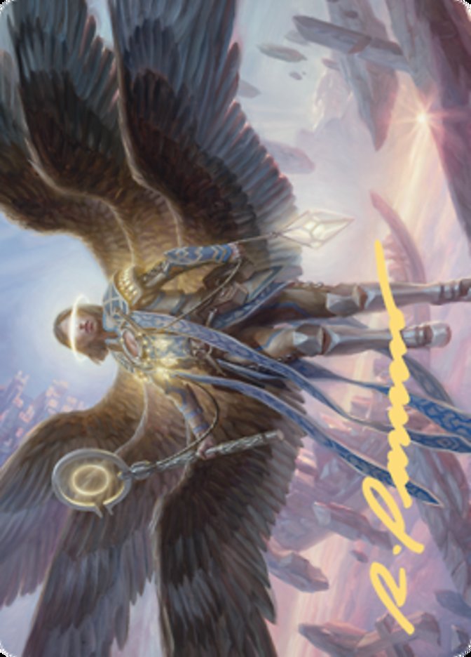 Angel of Destiny Art Card (Gold-Stamped Signature) [Zendikar Rising Art Series] | Exor Games Bridgewater