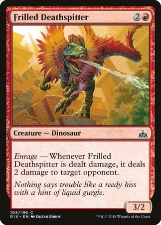 Frilled Deathspitter [Rivals of Ixalan] | Exor Games Bridgewater