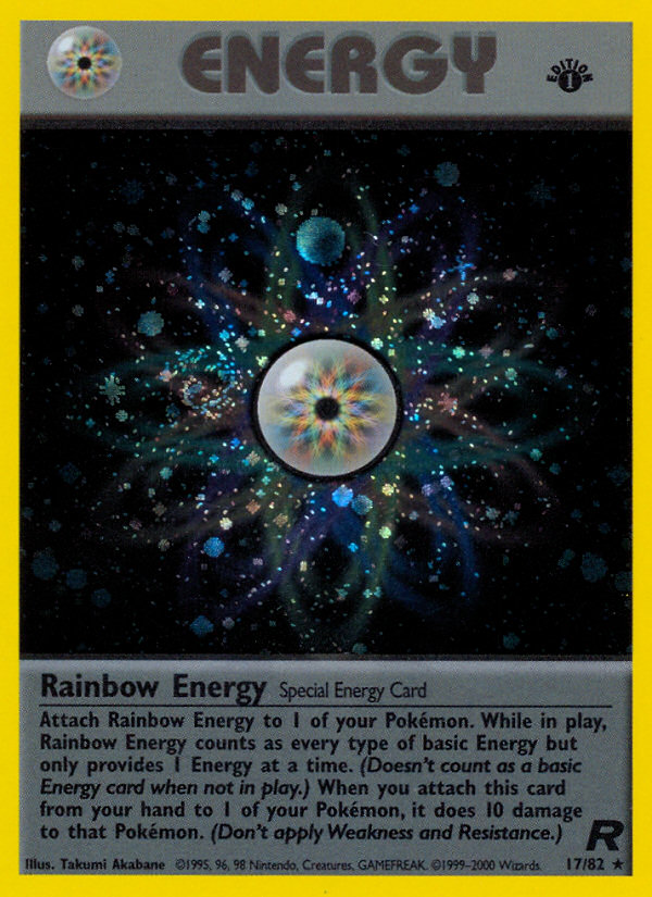 Rainbow Energy (17/82) [Team Rocket 1st Edition] | Exor Games Bridgewater