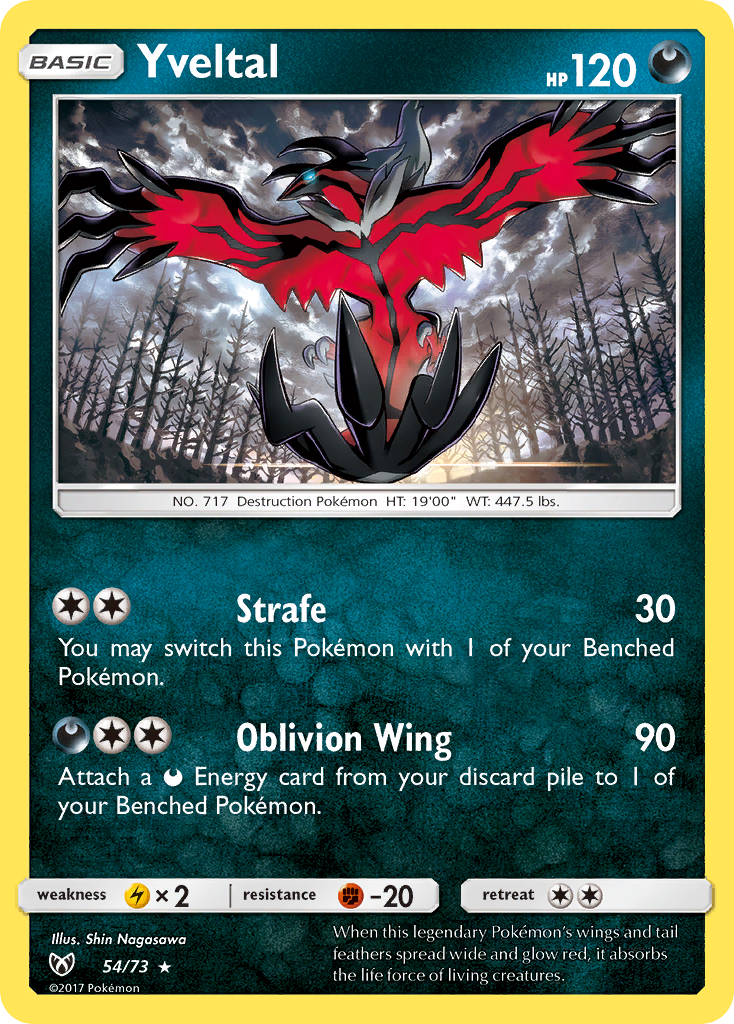 Yveltal (54/73) [Sun & Moon: Shining Legends] | Exor Games Bridgewater