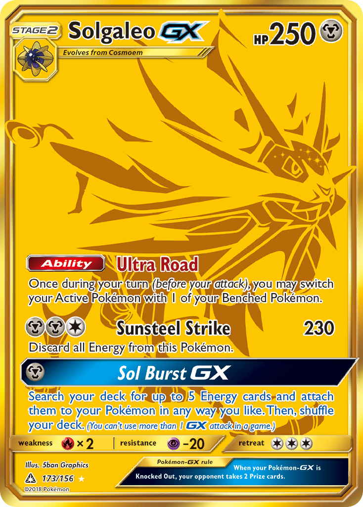 Solgaleo GX (173/156) [Sun & Moon: Ultra Prism] | Exor Games Bridgewater