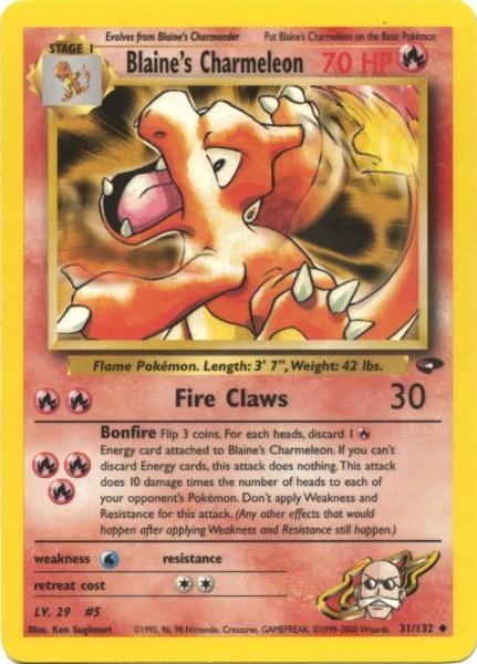 Blaine's Charmeleon (31/132) [Gym Challenge Unlimited] | Exor Games Bridgewater