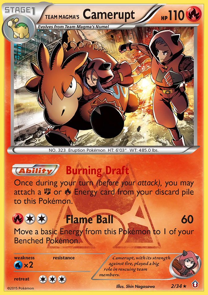 Team Magma's Camerupt (2/34) [XY: Double Crisis] | Exor Games Bridgewater