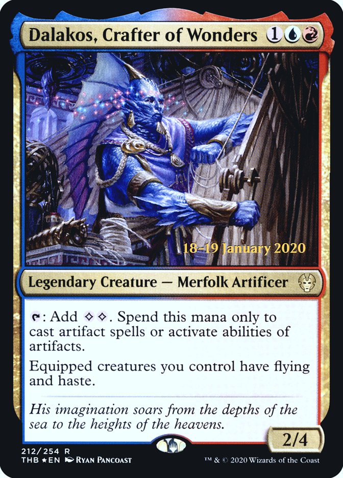 Dalakos, Crafter of Wonders [Theros Beyond Death Prerelease Promos] | Exor Games Bridgewater