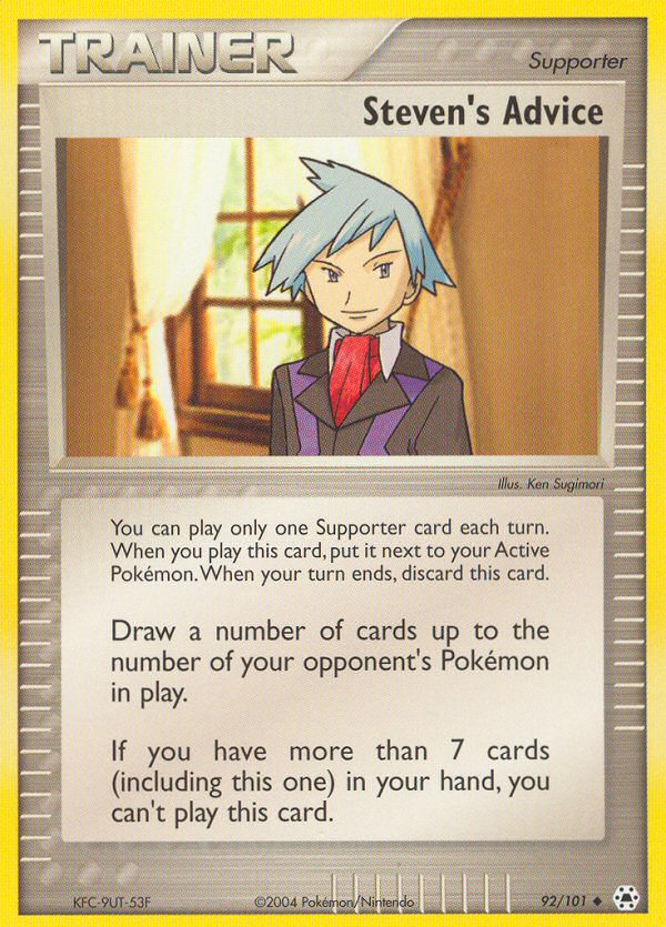 Steven's Advice (92/101) [EX: Hidden Legends] | Exor Games Bridgewater