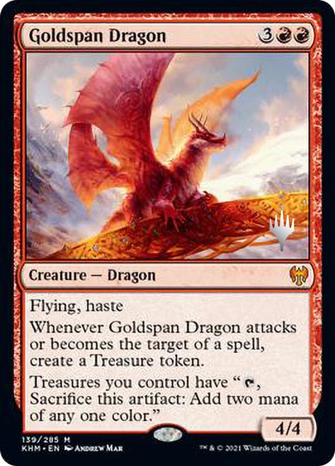 Goldspan Dragon [Kaldheim Promo Pack] | Exor Games Bridgewater