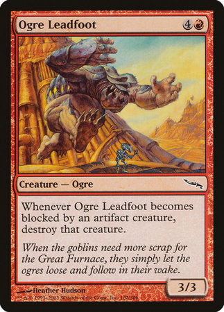 Ogre Leadfoot [Mirrodin] | Exor Games Bridgewater