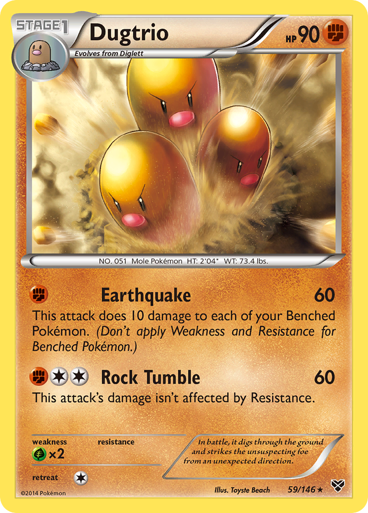 Dugtrio (59/146) [XY: Base Set] | Exor Games Bridgewater