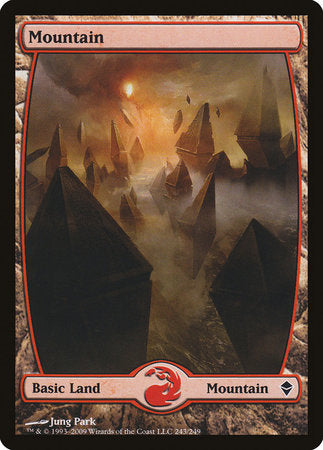 Mountain (243) - Full Art [Zendikar] | Exor Games Bridgewater