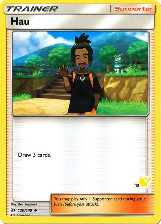 Hau (120/149) (Pikachu Stamp #13) [Battle Academy 2020] | Exor Games Bridgewater