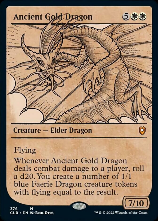 Ancient Gold Dragon (Showcase) [Commander Legends: Battle for Baldur's Gate] | Exor Games Bridgewater