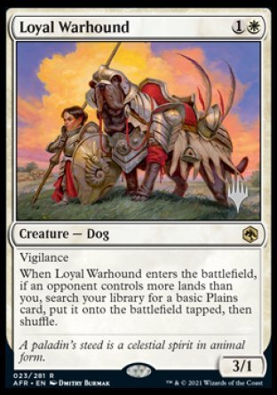 Loyal Warhound (Promo Pack) [Dungeons & Dragons: Adventures in the Forgotten Realms Promos] | Exor Games Bridgewater