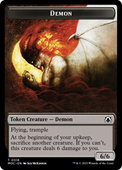 Angel (3) // Demon Double-Sided Token [March of the Machine Commander Tokens] | Exor Games Bridgewater