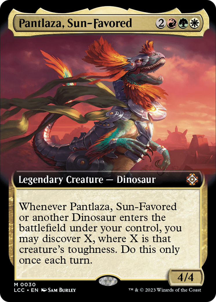 Pantlaza, Sun-Favored (Extended Art) [The Lost Caverns of Ixalan Commander] | Exor Games Bridgewater