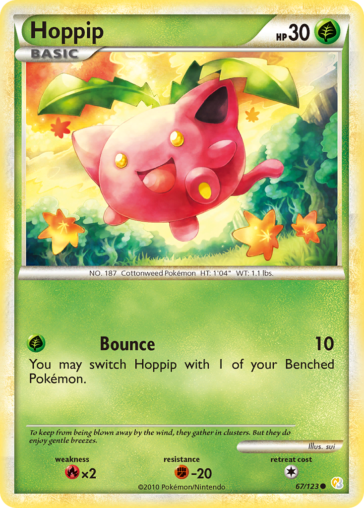 Hoppip (67/123) [HeartGold & SoulSilver: Base Set] | Exor Games Bridgewater