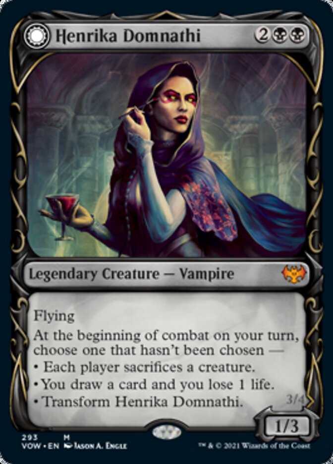 Henrika Domnathi // Henrika, Infernal Seer (Showcase Fang Frame) [Innistrad: Crimson Vow] | Exor Games Bridgewater