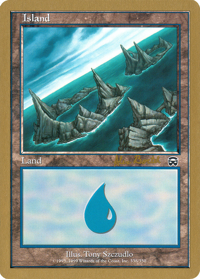 Island (ab338a) (Alex Borteh) [World Championship Decks 2001] | Exor Games Bridgewater