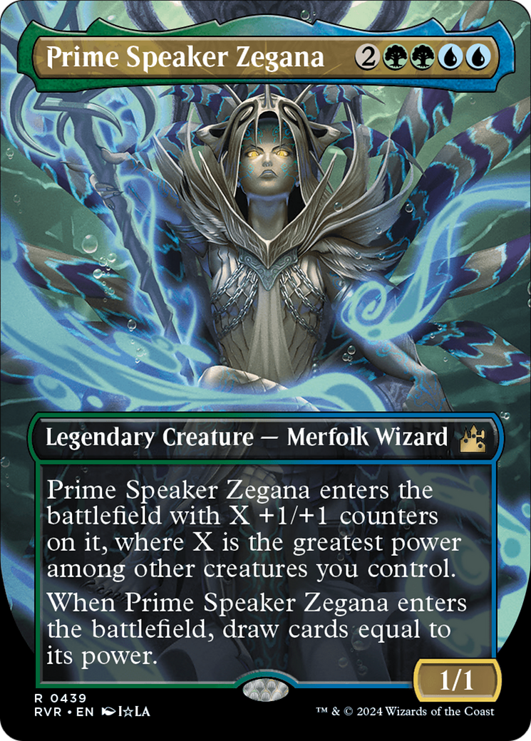 Prime Speaker Zegana (Anime Borderless) [Ravnica Remastered] | Exor Games Bridgewater