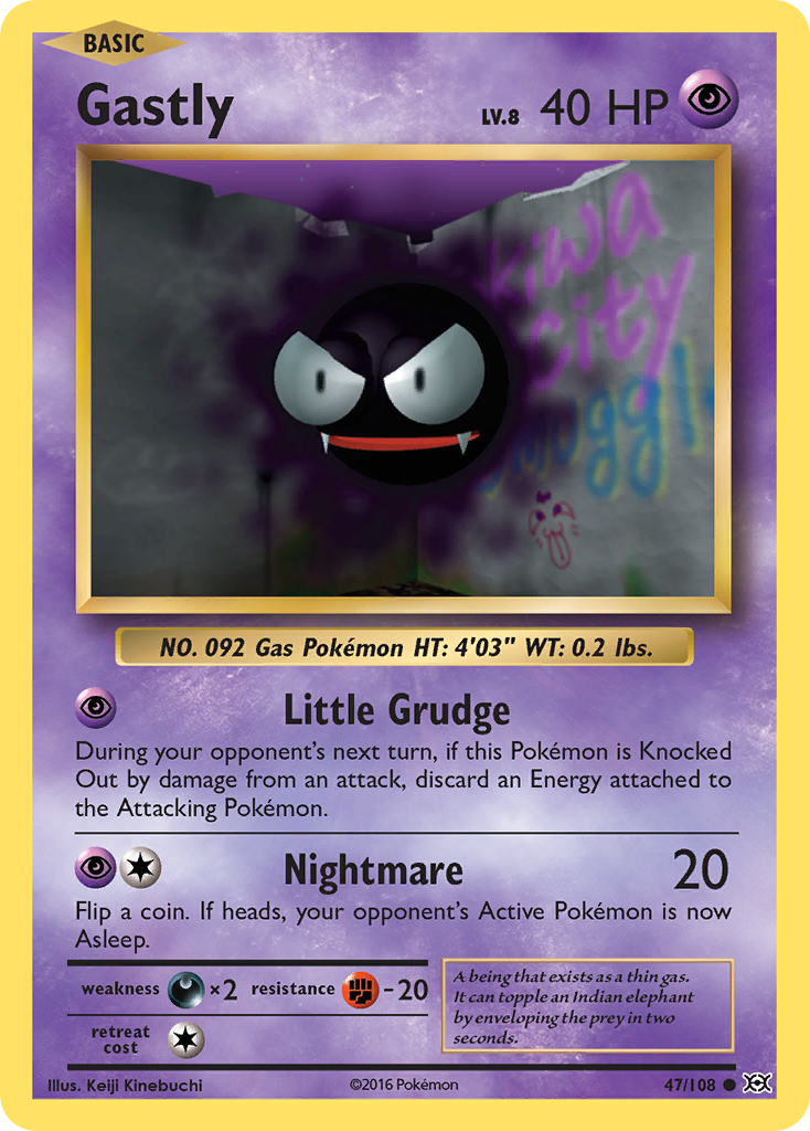 Gastly (47/108) [XY: Evolutions] | Exor Games Bridgewater
