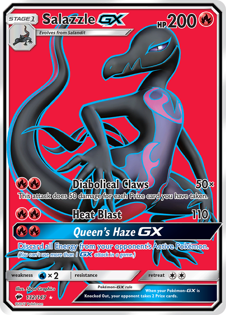 Salazzle GX (132/147) [Sun & Moon: Burning Shadows] | Exor Games Bridgewater