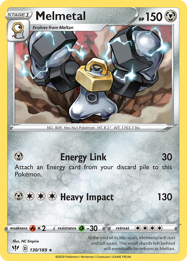 Melmetal (130/189) [Sword & Shield: Darkness Ablaze] | Exor Games Bridgewater