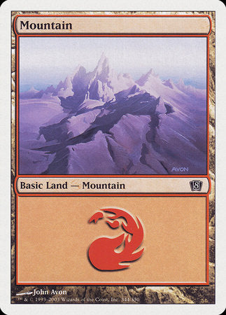 Mountain (344) [Eighth Edition] | Exor Games Bridgewater