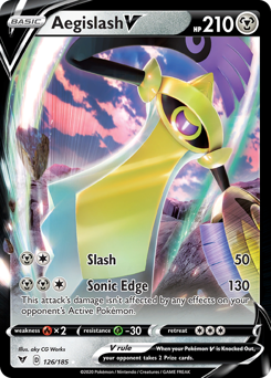 Aegislash V (126/185) [Sword & Shield: Vivid Voltage] | Exor Games Bridgewater