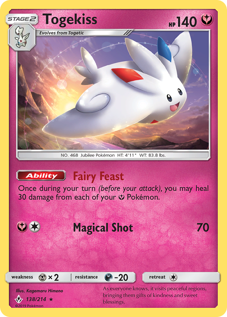 Togekiss (138/214) [Sun & Moon: Unbroken Bonds] | Exor Games Bridgewater