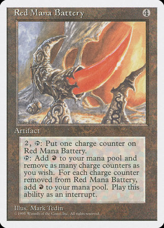 Red Mana Battery [Fourth Edition] | Exor Games Bridgewater