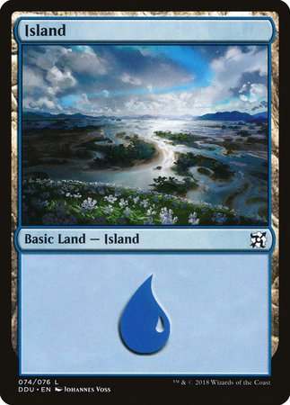 Island (74) [Duel Decks: Elves vs. Inventors] | Exor Games Bridgewater
