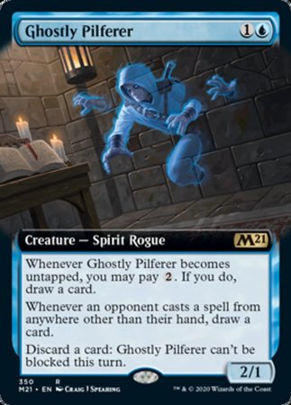 Ghostly Pilferer (Extended Art) [Core Set 2021] | Exor Games Bridgewater