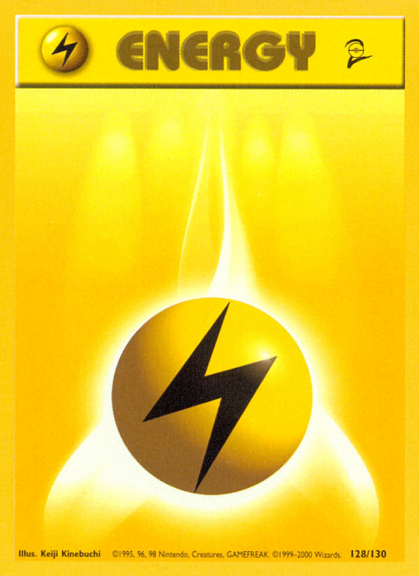 Lightning Energy (128/130) [Base Set 2] | Exor Games Bridgewater