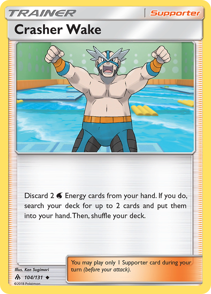 Crasher Wake (104/131) [Sun & Moon: Forbidden Light] | Exor Games Bridgewater